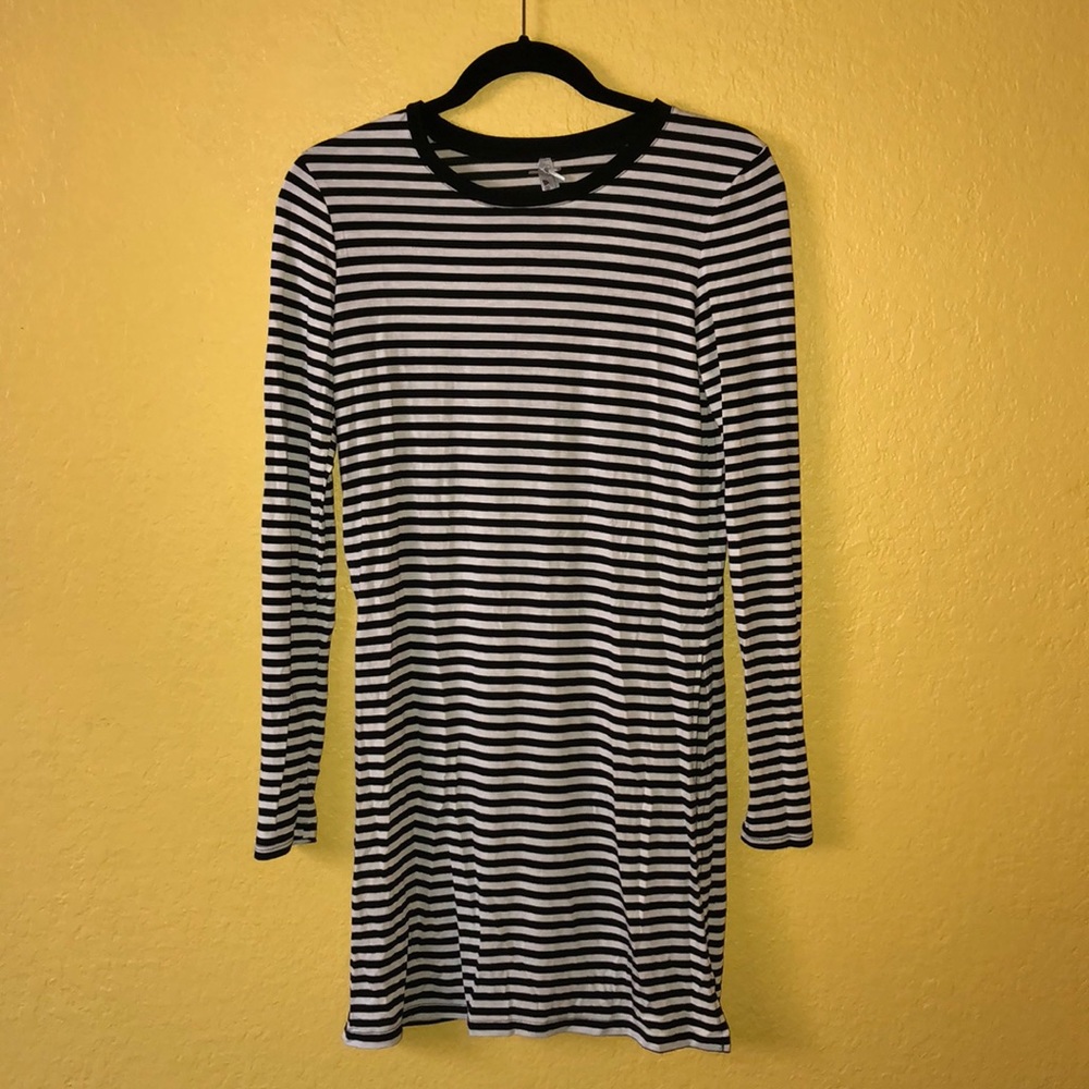 Black and white striped shirt. *PERFECT CONDITION*